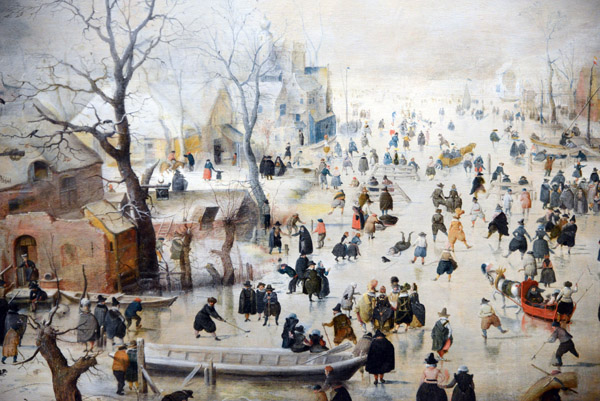 Winter Landscape with Ice Skaters, Hendrick Avercamp, ca 1608