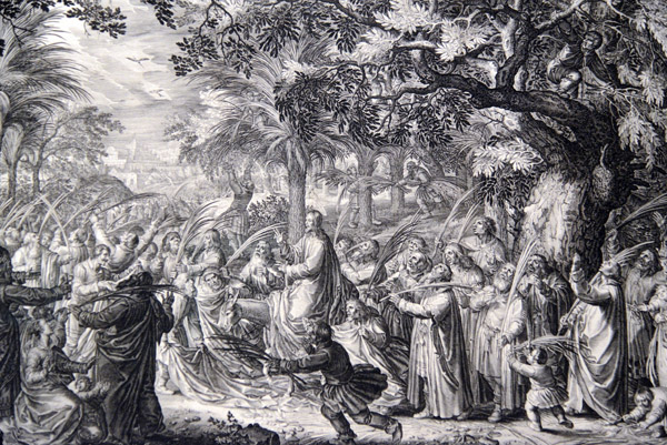 The Entry into Jerusalem, Schelte Adamsz Bolswert after David Vinckboons, 1612