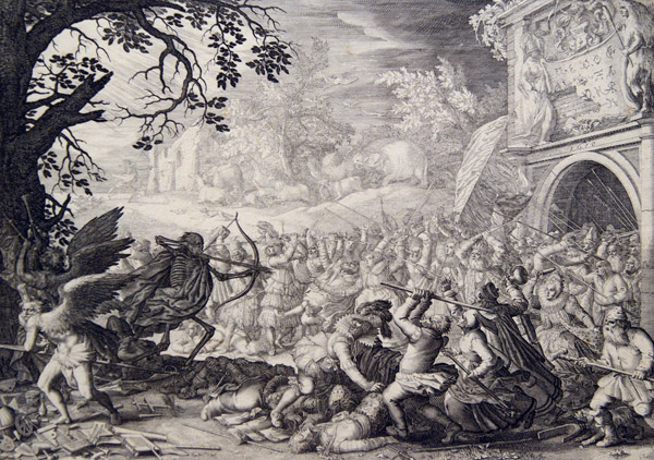 The Triumph of Death, Boëtius Adamsz Bolswert after David Vinckboons, 1610