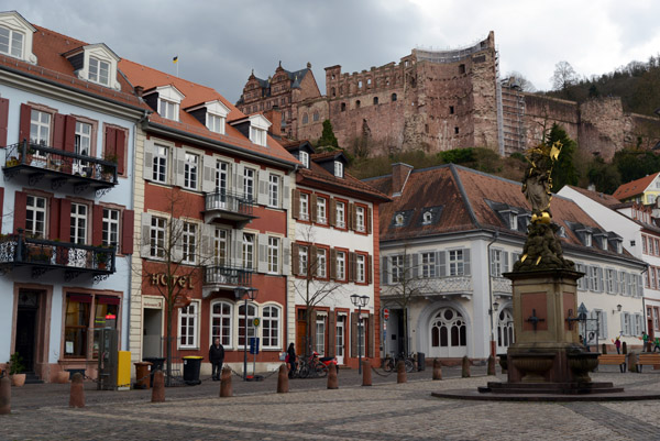 Heidelberg Castle from Kornmarkt