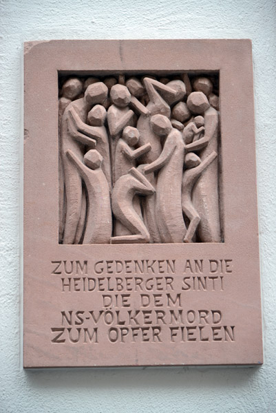 In memory of the Heidelberg Sinti (gypsies) who fell victim to the Nazi genocide