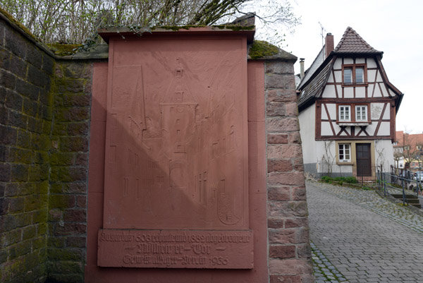 1936 Plaque - Mlheimer Tor, built 1608, dismantled 1882