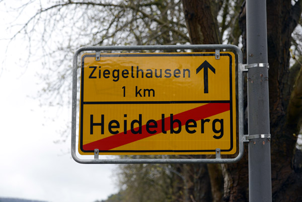 Cycling eastbound from Heidelberg along the Burgenstrae that follows the Neckar River here