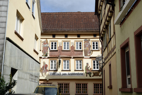 Krmergasse leading to Wirtschaft zum Krabbenstein, Eberbach