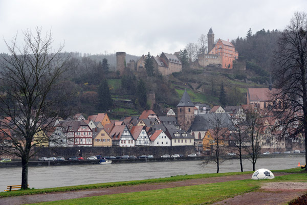 Hirschhorn, 25 km up the Neckar River from Heidelberg