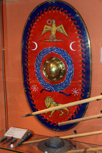 Recreation of a Roman legionnaire's shield