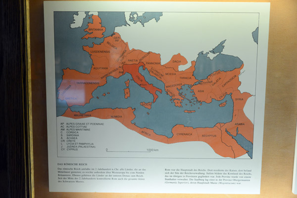 Map of the provinces of the Roman Empire, 2nd C. AD