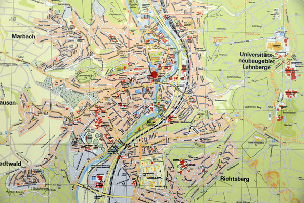 Map of Marburg an der Lahn