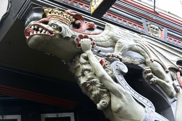 Carved dragon detail, Wettergasse 11, Marburg