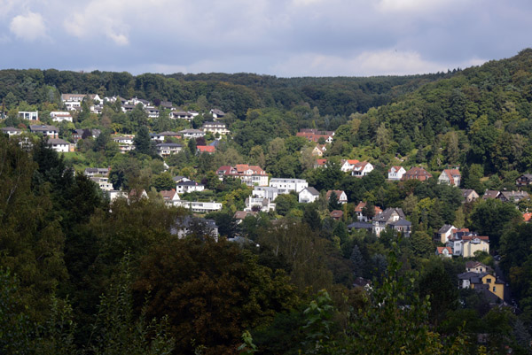 View of the hills around Marburg Castle