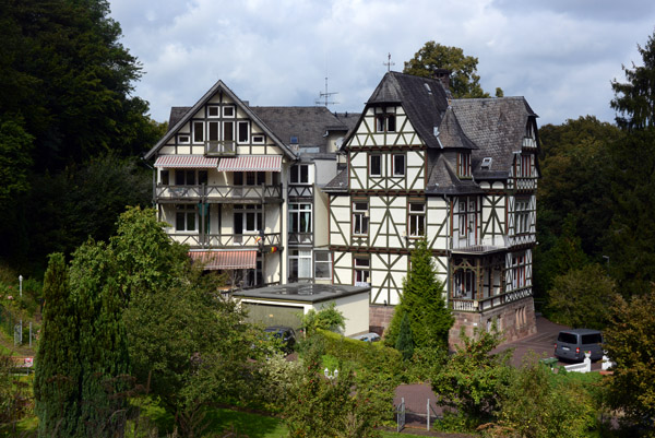 Large timbered house on Hainweg, below Marburg Castle