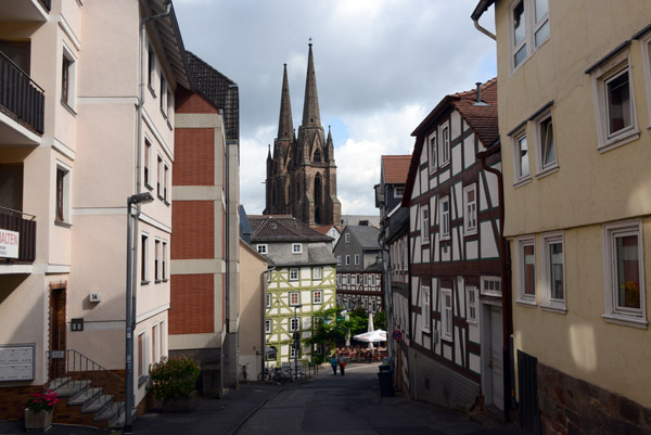 Roter Graben with the Elisabethkirche, Marburg