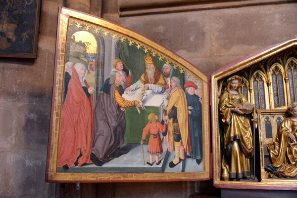 Sippenaltar Triptych, left wing, 1302, Marburg