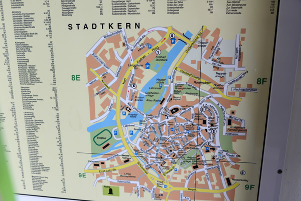 Map of the Old City, Wetzlar