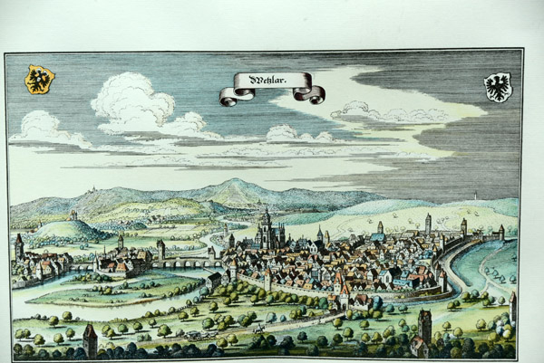 Color engraving of old Wetzlar