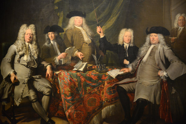 Portrait of the Inspectors of the Collegium Medicum, Cornelis Troost, 1724