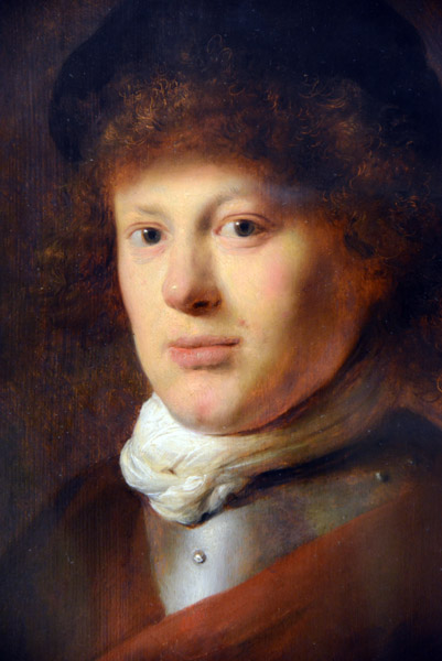 Portrait of Rembrandt by Jan Lievents, ca 1628