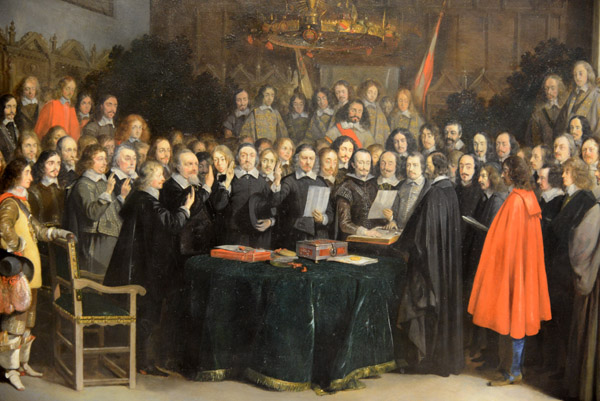 The Ratification of the Treaty of Mnster, Gerard term Borch, 1648