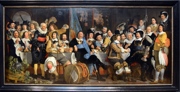 Banquet at the Crossbowmen's Guild in Celebration of the Treaty of Mnster, Bartholomeus van der Helst, 1648