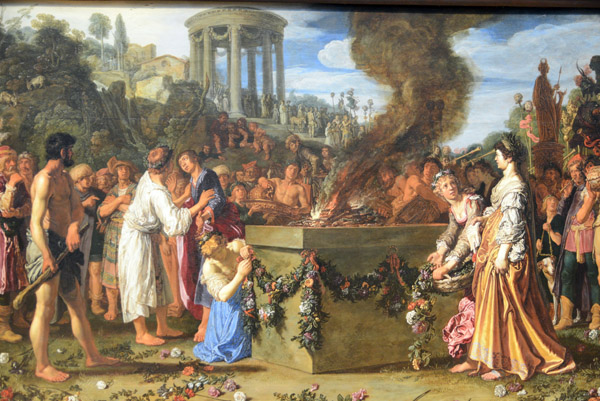 Orestes and Pylades Disputing at the Altar, Pieter Eastman, 1614