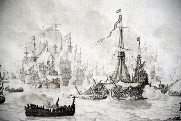 The Battle of the Downs, Willem van de Velde I, 1659