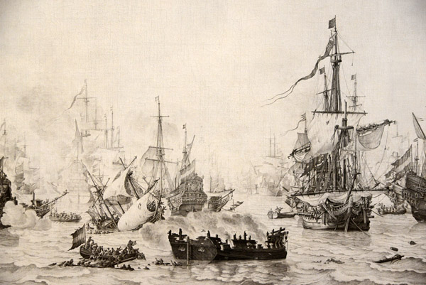 The Battle of the Downs, Willem van de Velde I, 1659