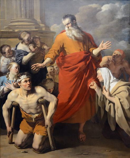 St Paul Healing the Cripple at Lystra, Karel Dujardin, 1663
