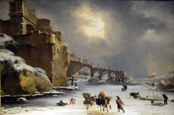 City Walls in Winter, Willem Schellinks, ca 1650-1670