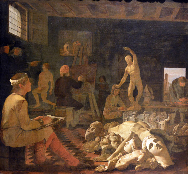 A Painter's Studio, Michael Sweerts, ca 1649-1650