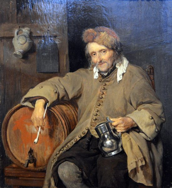 The Old Drinker, Gabriel Metsu, ca 1661-1663
