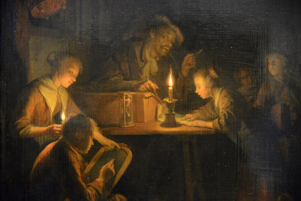 The Night School, Gerrit Dou, ca 1660-1665