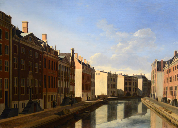 The 'Golden Bend' in the Herengracht, Amsterdam, seen from the east, Gerrit Adriaensz Berckheyde, 1671-1672