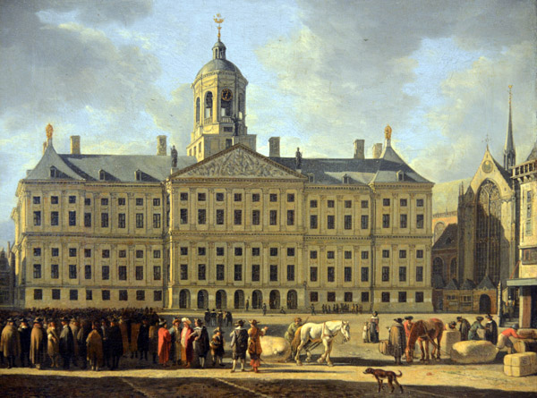 The Town Hall on Dam Square, Amsterdam, Gerrit Andriaensz Berckheyde, 1672