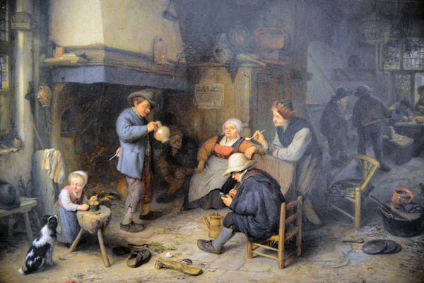 Peasants in an Interior, Adriaen van Ostade, 1661