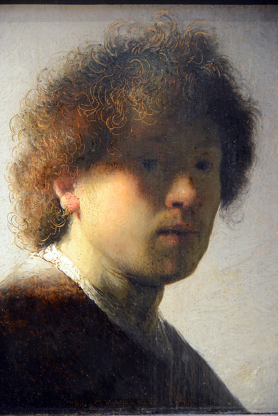 Self-portrait, Rembrandt, ca 1628