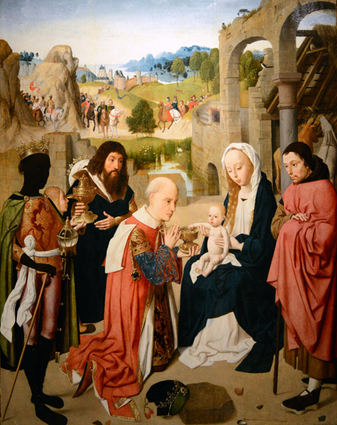 The Adoration of the Magi, Geertgen tot Sint-Jans, Haarlem, ca 1480-1485