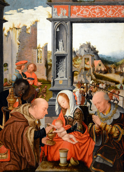 The Adoration of the Magi, Jan Jansz Mostaert, Haarlem, ca 1520-1525
