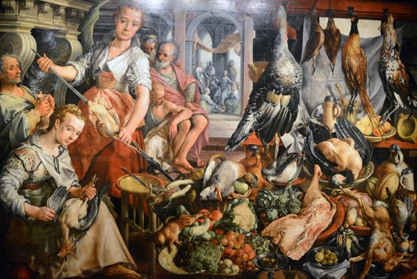 The Well-stocked Kitchen, Joachim Beuckelaer, Antwerp 1566