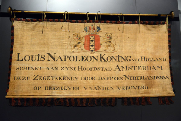 1806 Banner Louis Napoleon, King of Holland, presents to his capital Amsterdam these trophies seized by brave Netherlanders...