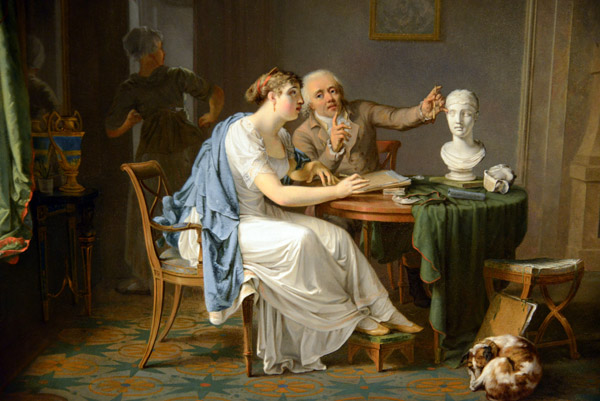 The Drawing Lesson, Louis Moritz, 1808
