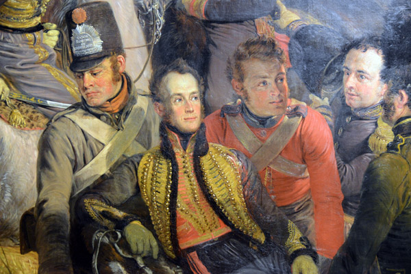 Detail of the Battle of Waterloo - William, Prince of Orange, Jan Willem Pieneman, 1824