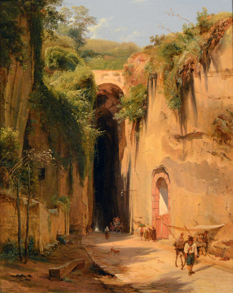 The Grotto of Posillipo at Naples, Antonie Sminck Pitloo, 1826