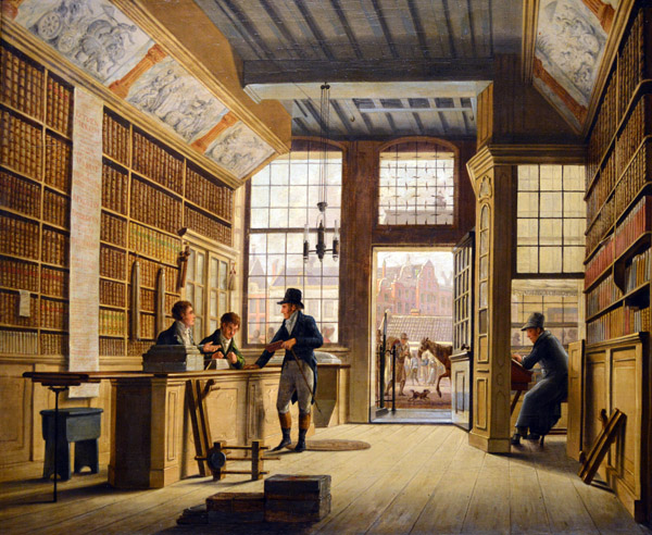 Bookdealer's Shop, Johannes Jelgerhuise, 1820