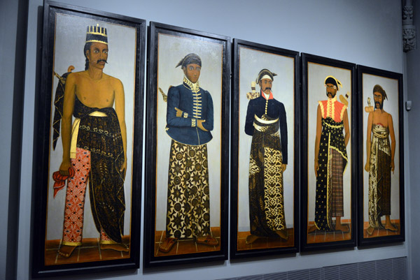 Five Javanese Court Officials, ca 1820-1870