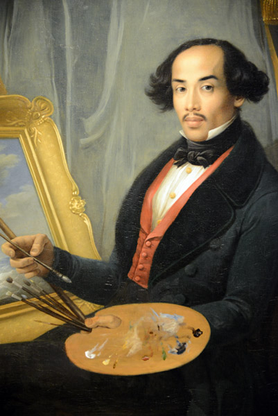 Portrait of Raden Syarif Busman Saleh attributed to Friedrich Carl Albert Schueuel, ca 1840