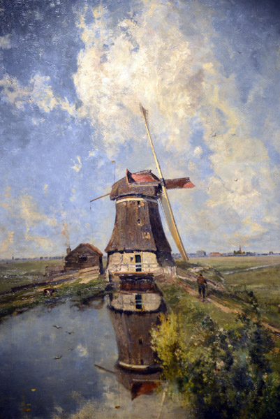 A Windmill on a Polder Waterway, known as In the Month of July, Paul Constantin Gabril, ca 1889