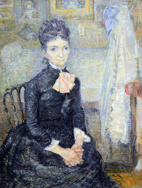 Mother by a Cradle, Portrait of Leonie Rose Davy-Charbuy, Vincent van Gogh, 1887
