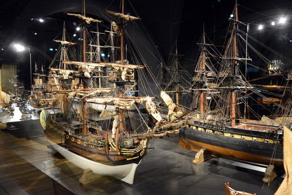 Model of the 58-gun East Indiaman Merkurius, 1747