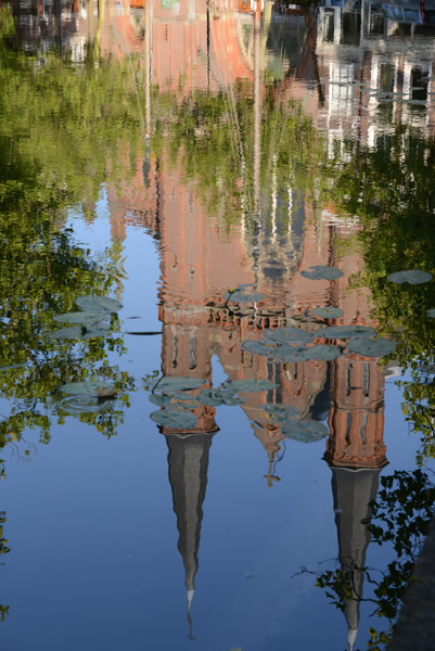 Gouwekerk reflection, Hoge Gouwe, Gouda
