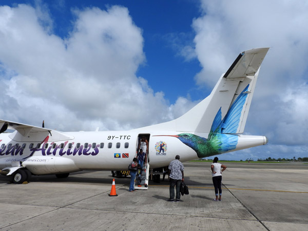 Caribbean Airlines ATR72 in Tobago (9Y-TTC)